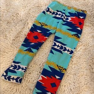 Aztec Colorful Patterned Kids Leggings 3t Girls